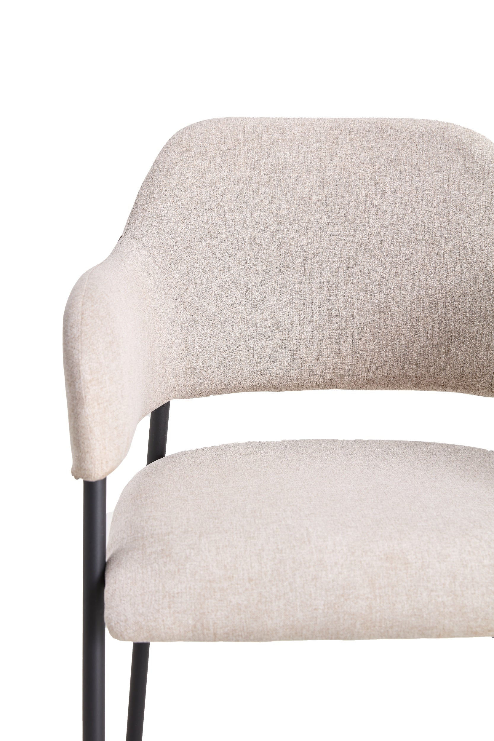Bezogenes Stuhl mit Armlehnen Azhai beige