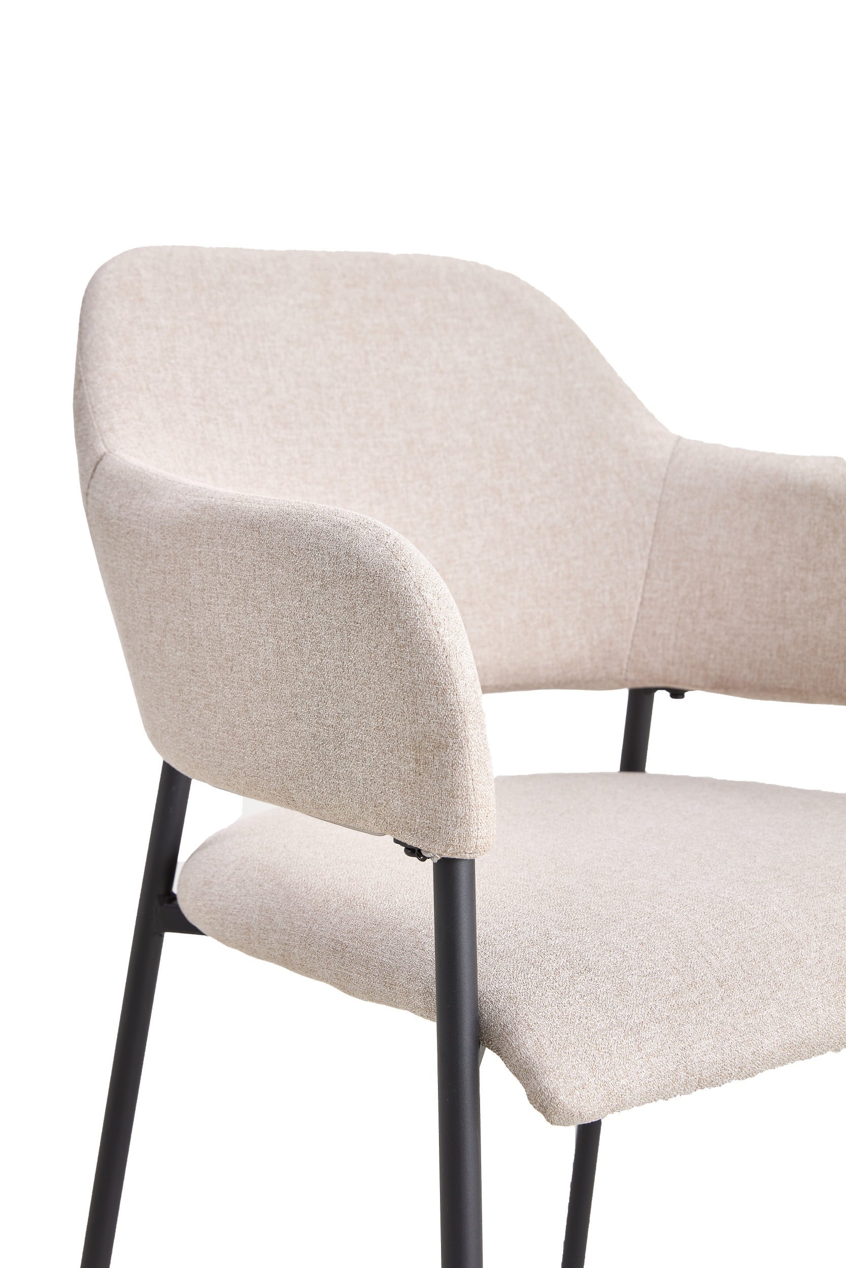 Bezogenes Stuhl mit Armlehnen Azhai beige