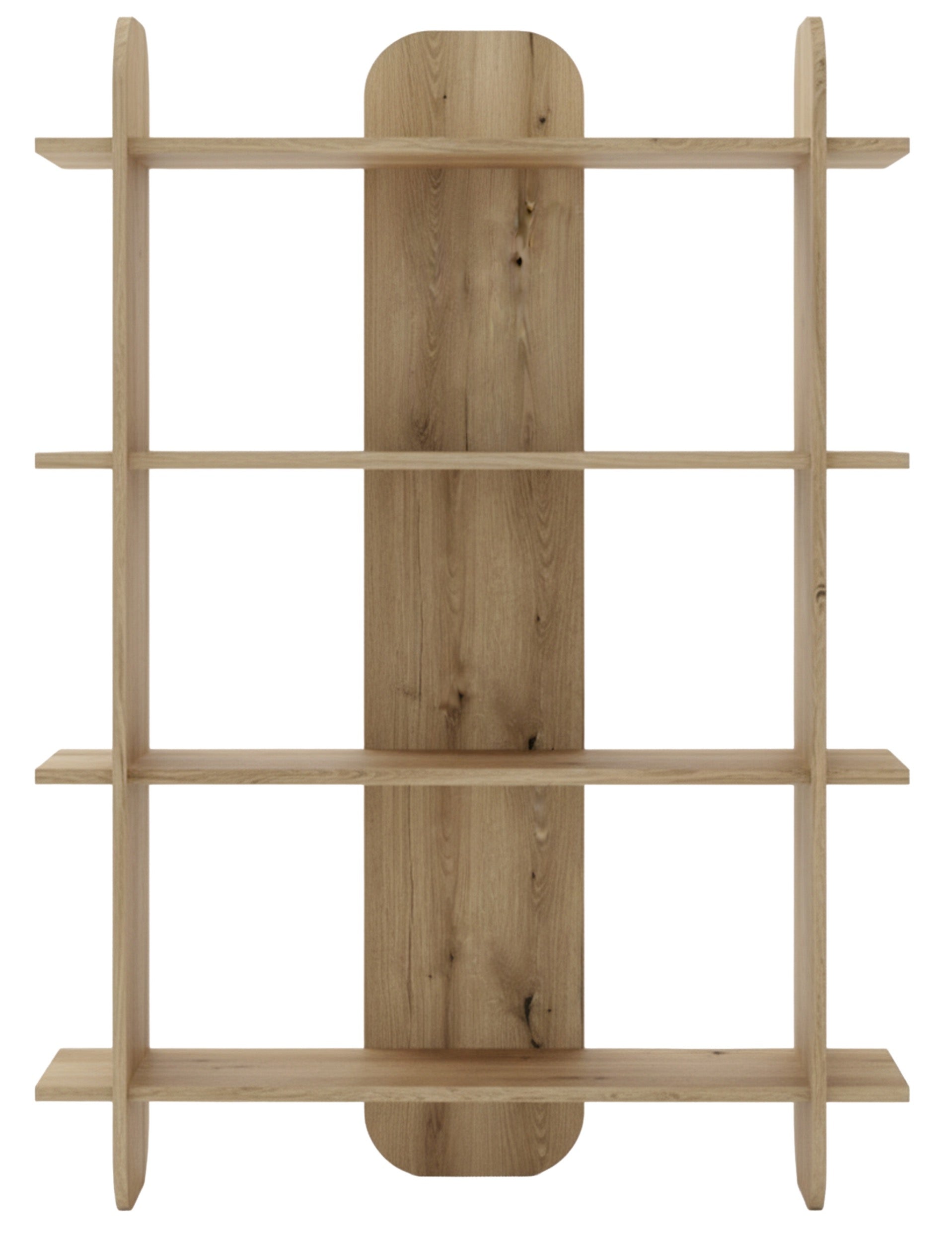 Regal Livio mit vier Regalböden 107 cm Eiche Evoke