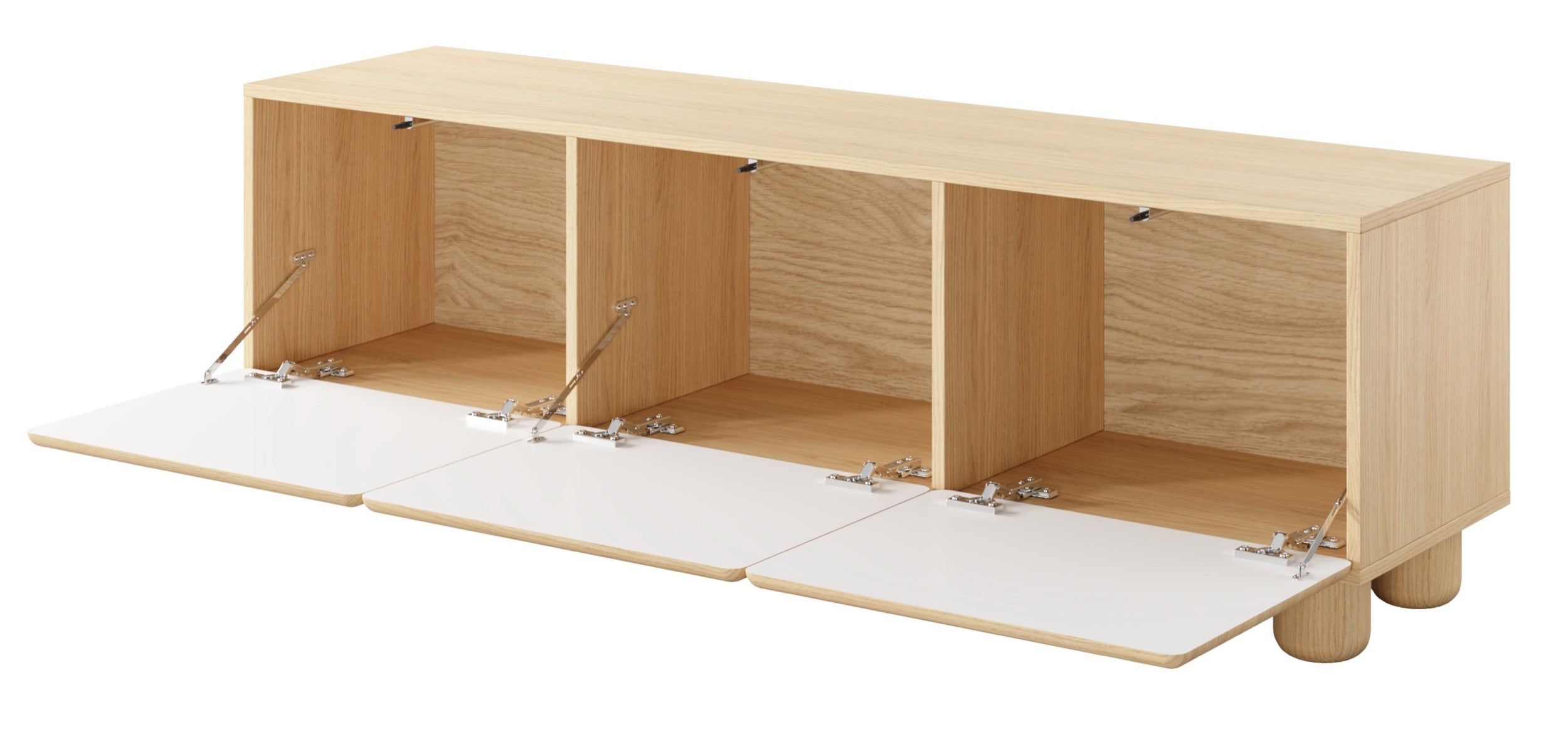 TV-Schrank Lomo mit drei Klappen, 150 cm, Vicenza-Eiche