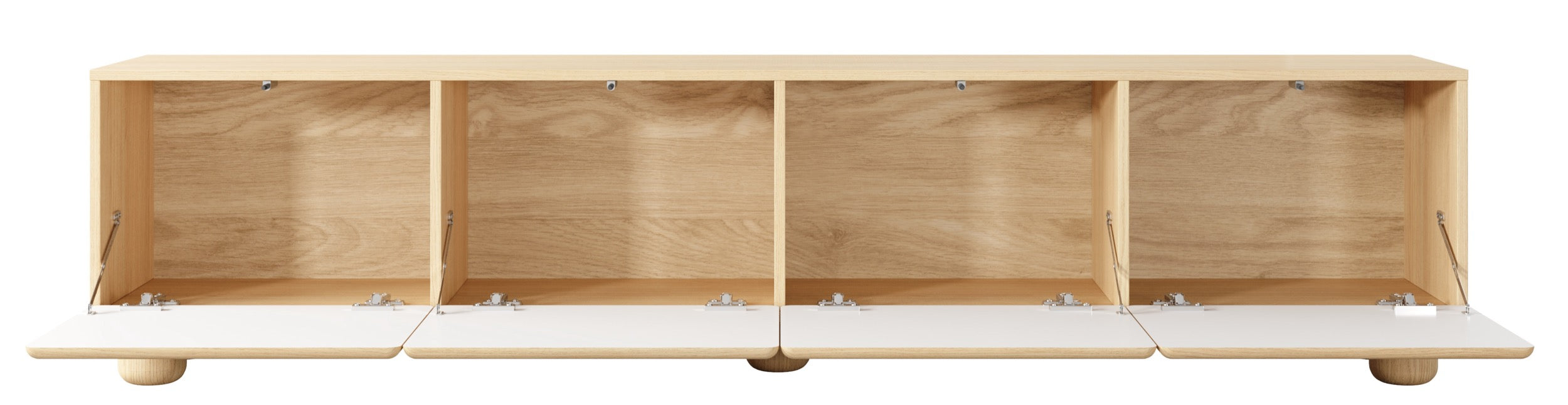 TV-Schrank Lomo mit vier Klappen, 200 cm, Vicenza-Eiche