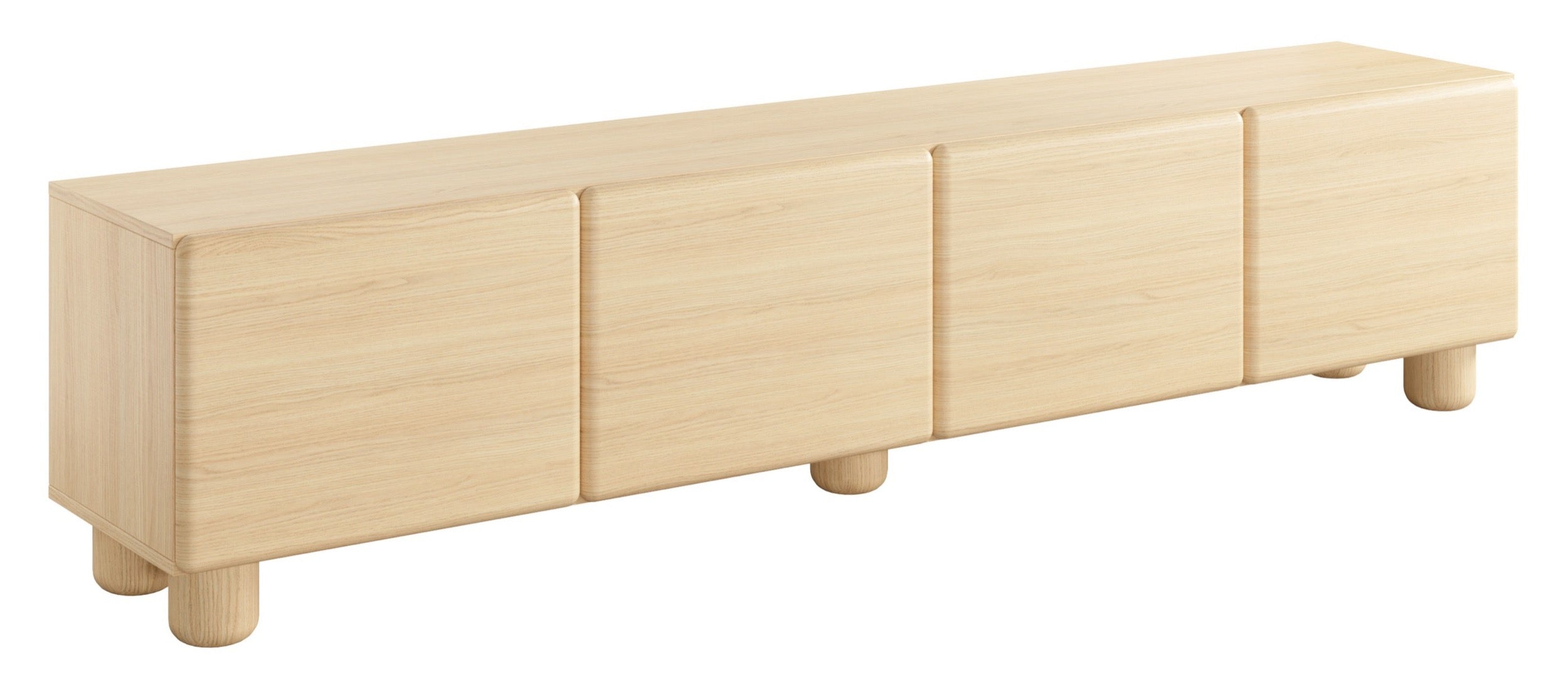TV-Schrank Lomo mit vier Klappen, 200 cm, Vicenza-Eiche