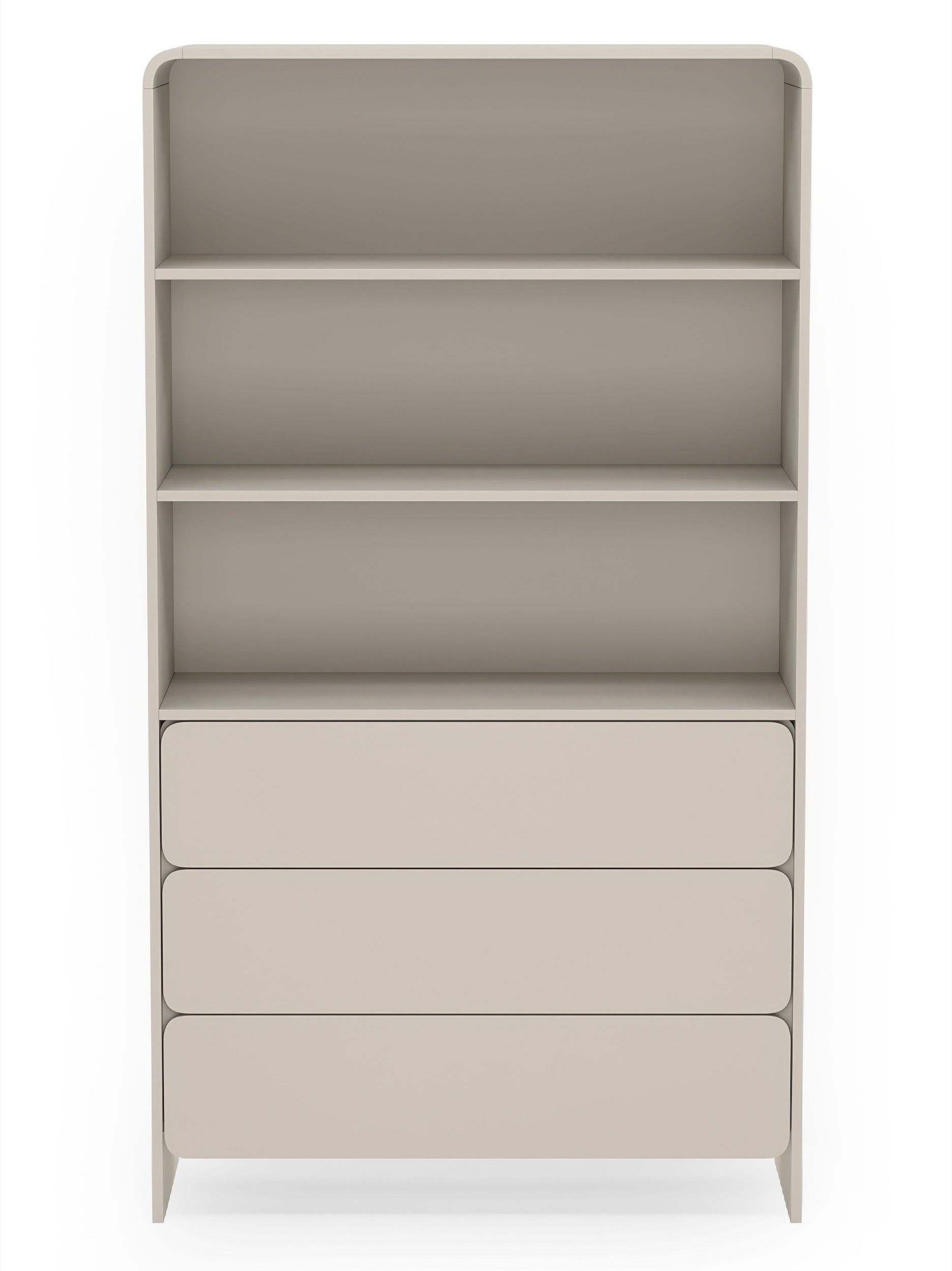 Lummo Regal mit drei Schubladen 100 cm Kaschmir
