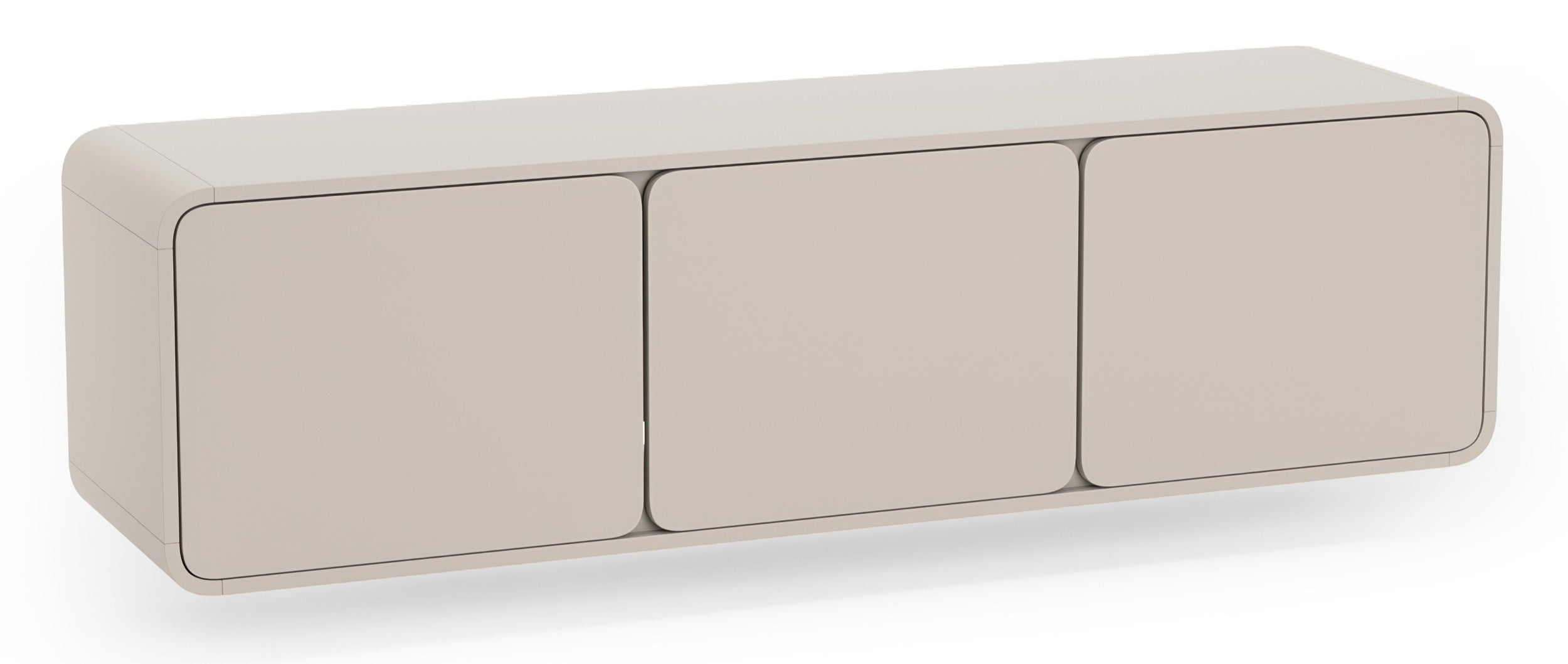 Hängender dreitüriger TV-Schrank Lummo 156 cm Kaschmir