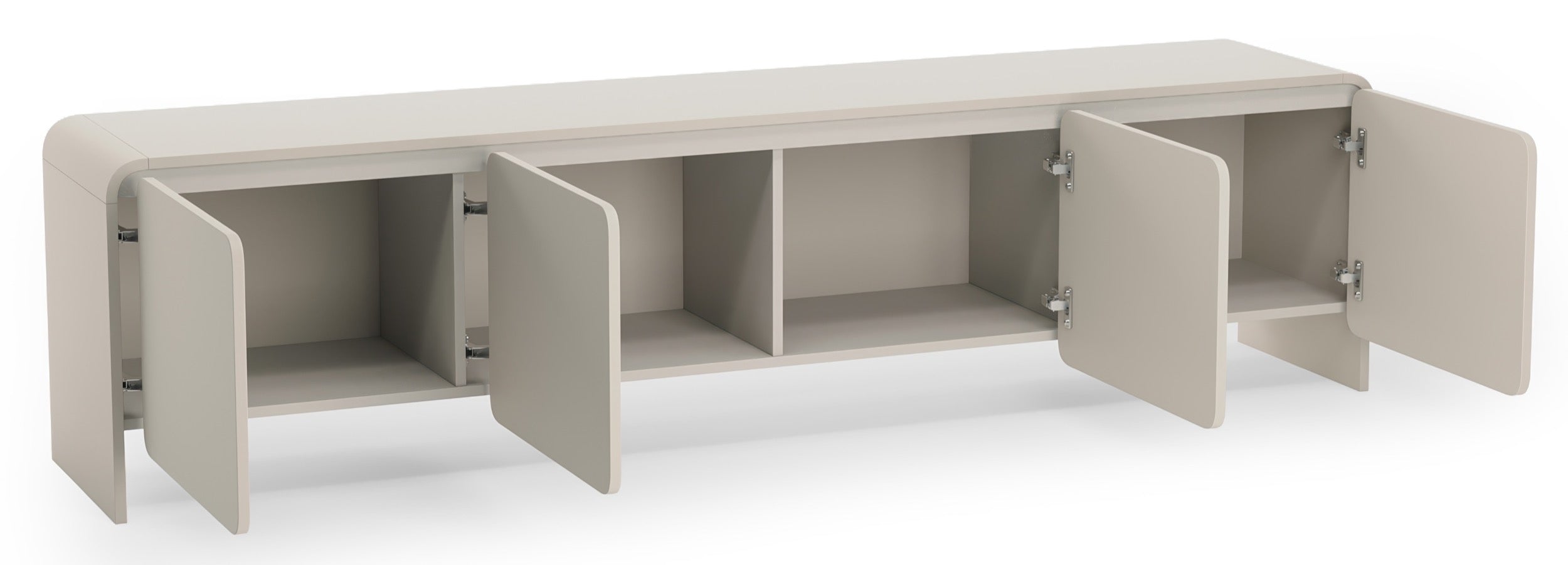 Vier­türiger TV-Schrank Lummo 207 cm Kaschmir