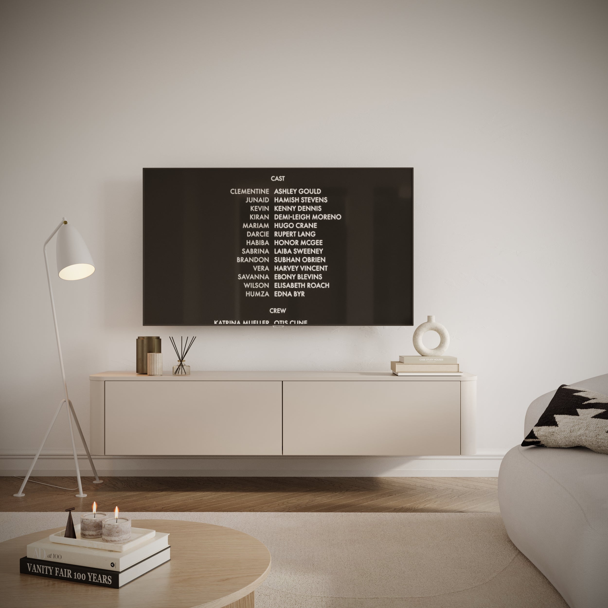 TV-Schrank Luvio hängend-stehend 175 cm Kaschmir