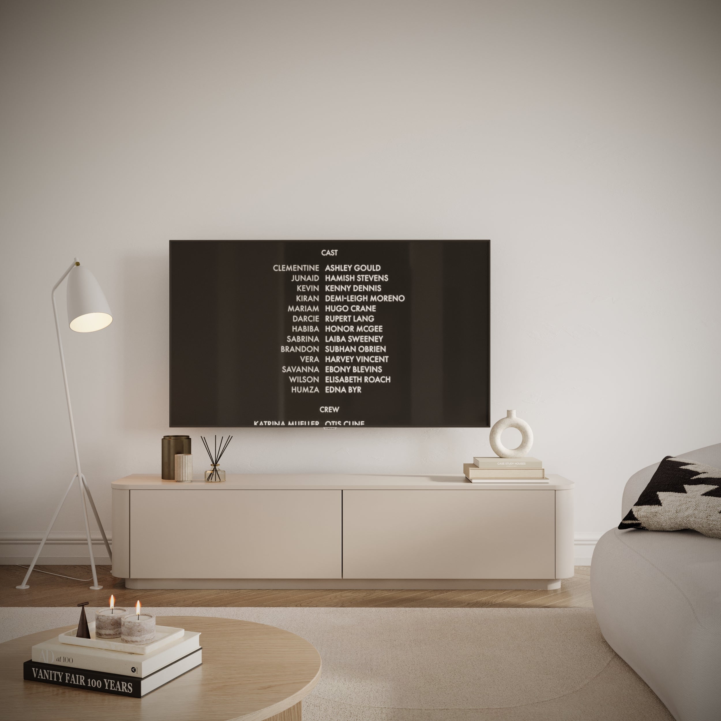 TV-Schrank Luvio hängend-stehend 175 cm Kaschmir