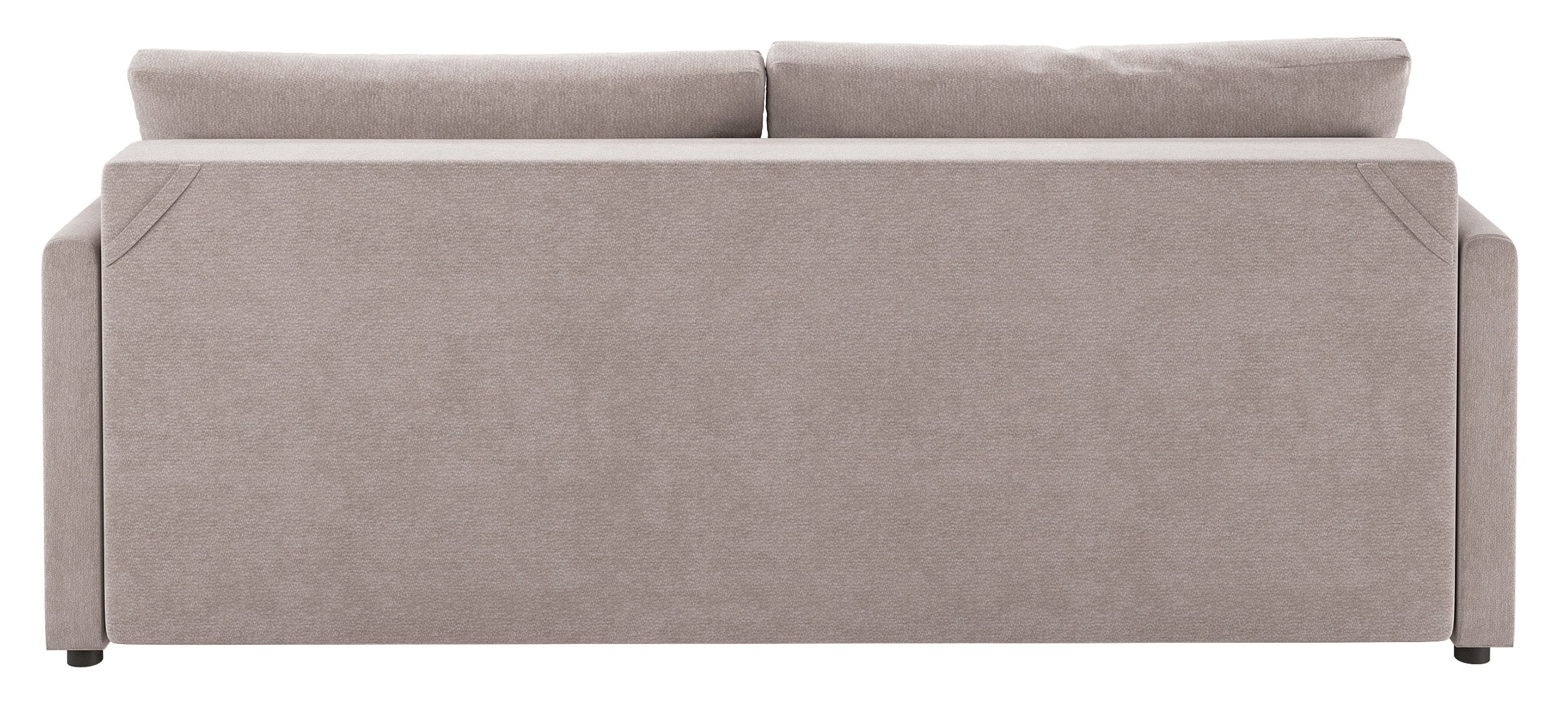Dreisitziges Schlafsofa Lorro mit Stauraum, grau-beige Chenille
