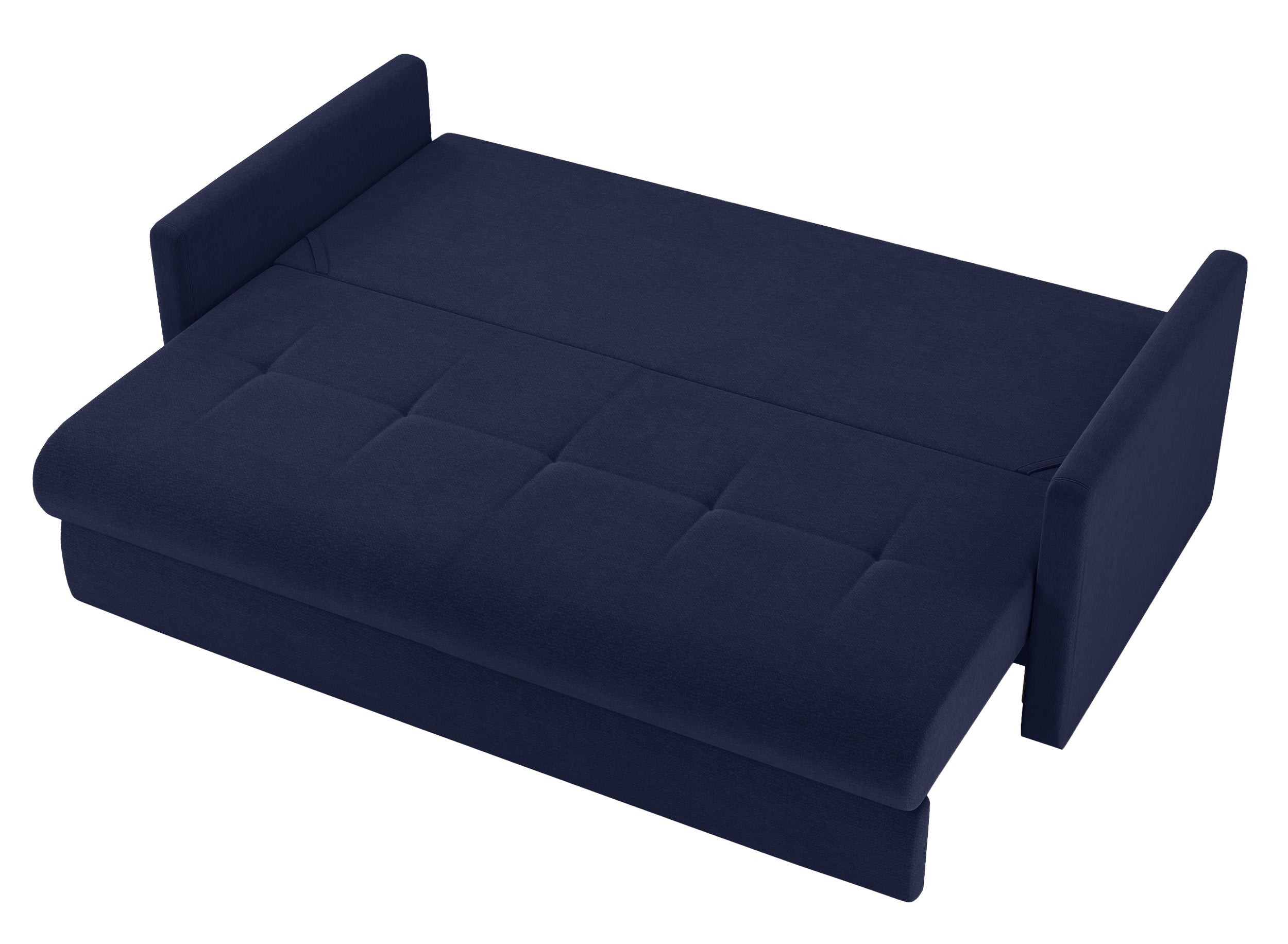 Dreisitziges ausklappbares Sofa Lorro mit Stauraum, granatfarbener Chenille-Bezug