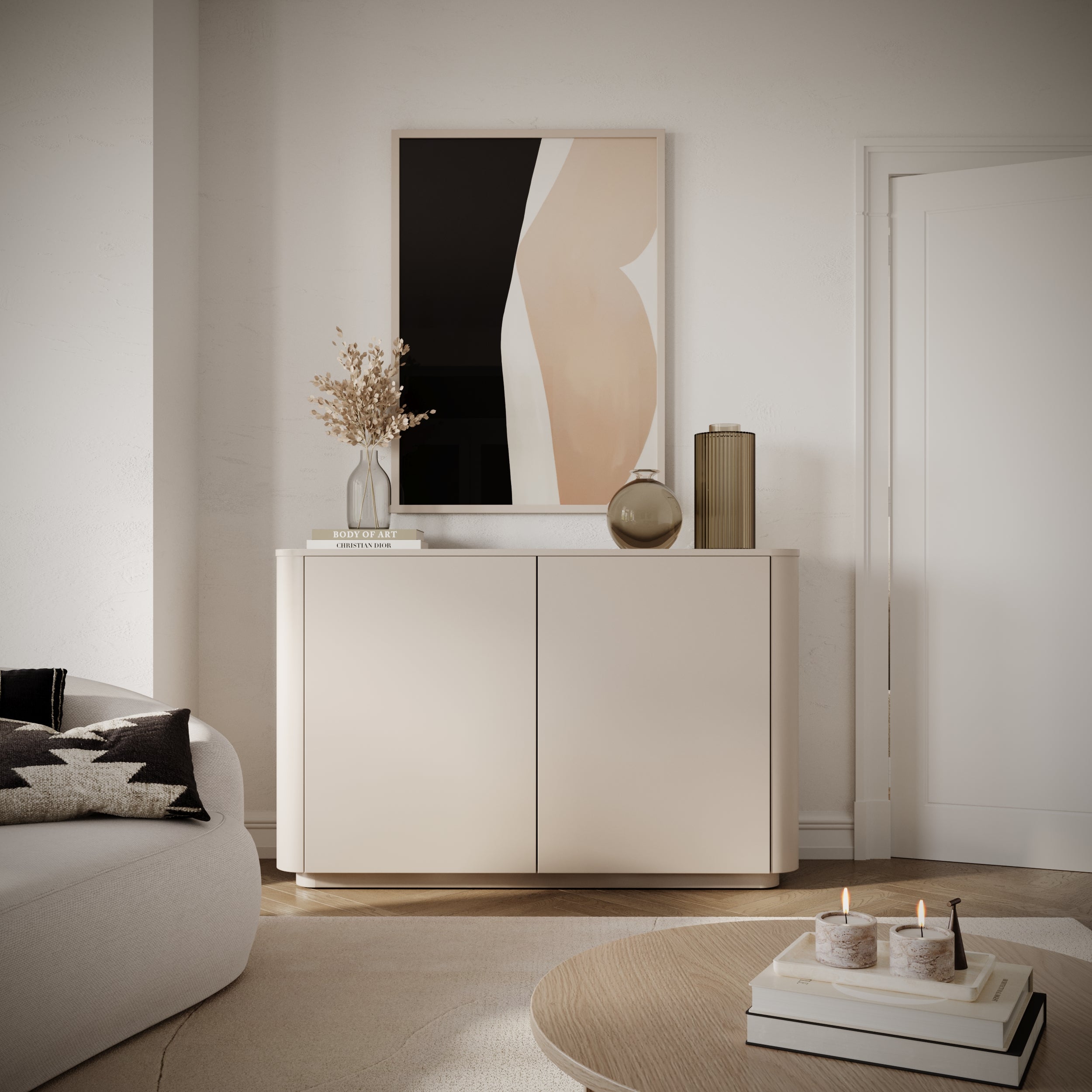 Zweiturige Kommode Luvio 140 cm Kaschmir