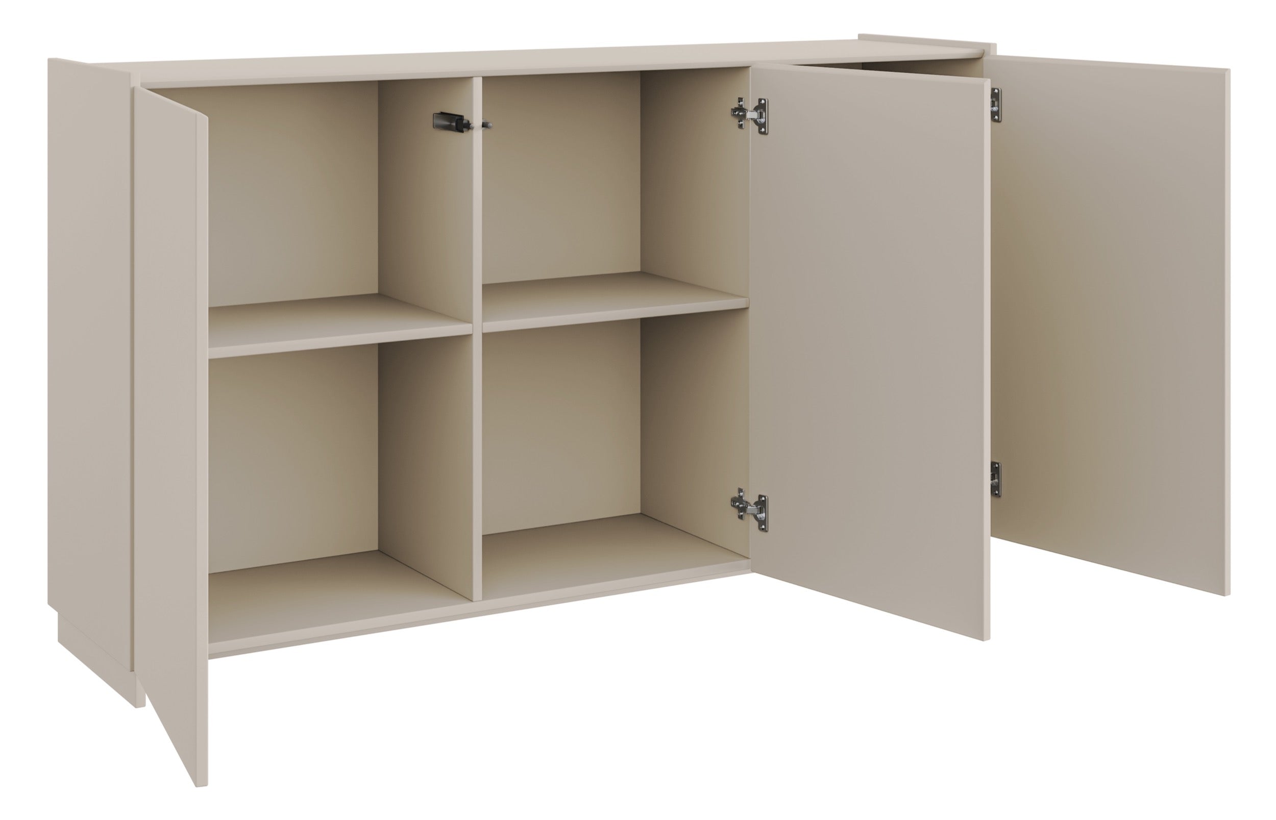 Drehtür-Kommode Magro 153 cm Kaschmir