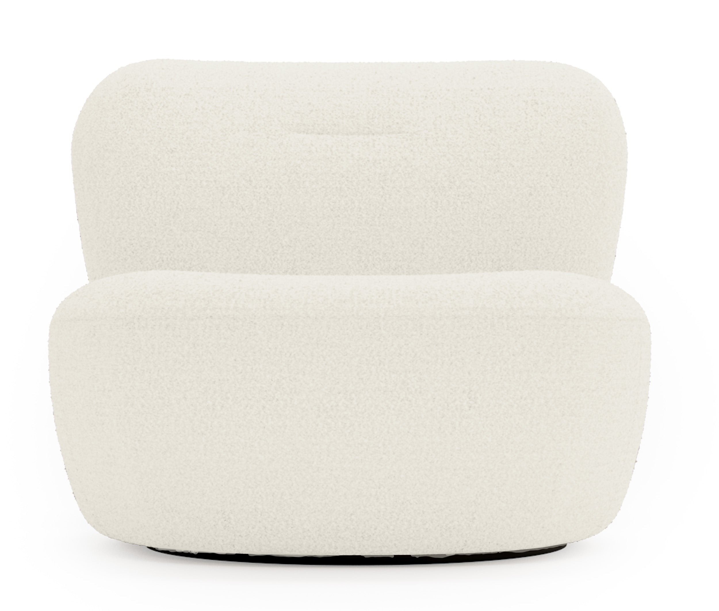 Drehstuhl Nicolino in Creme Bouclé