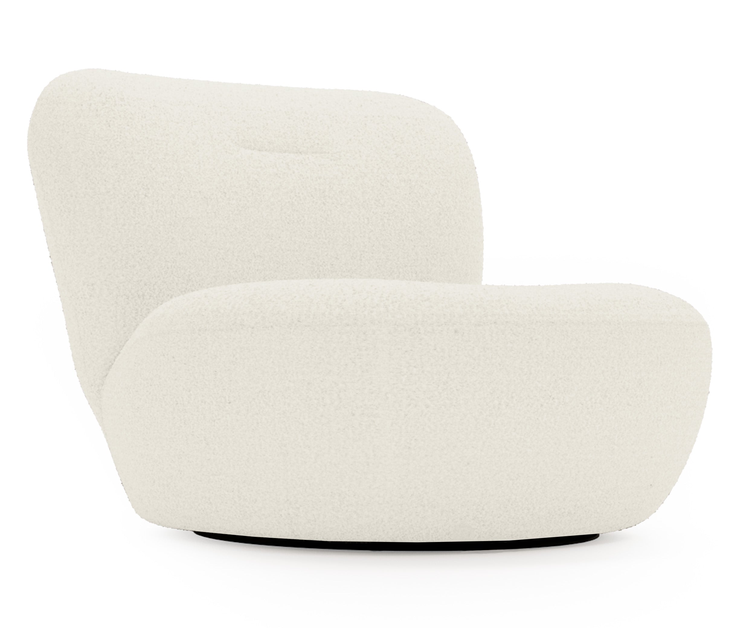 Drehstuhl Nicolino in Creme Bouclé