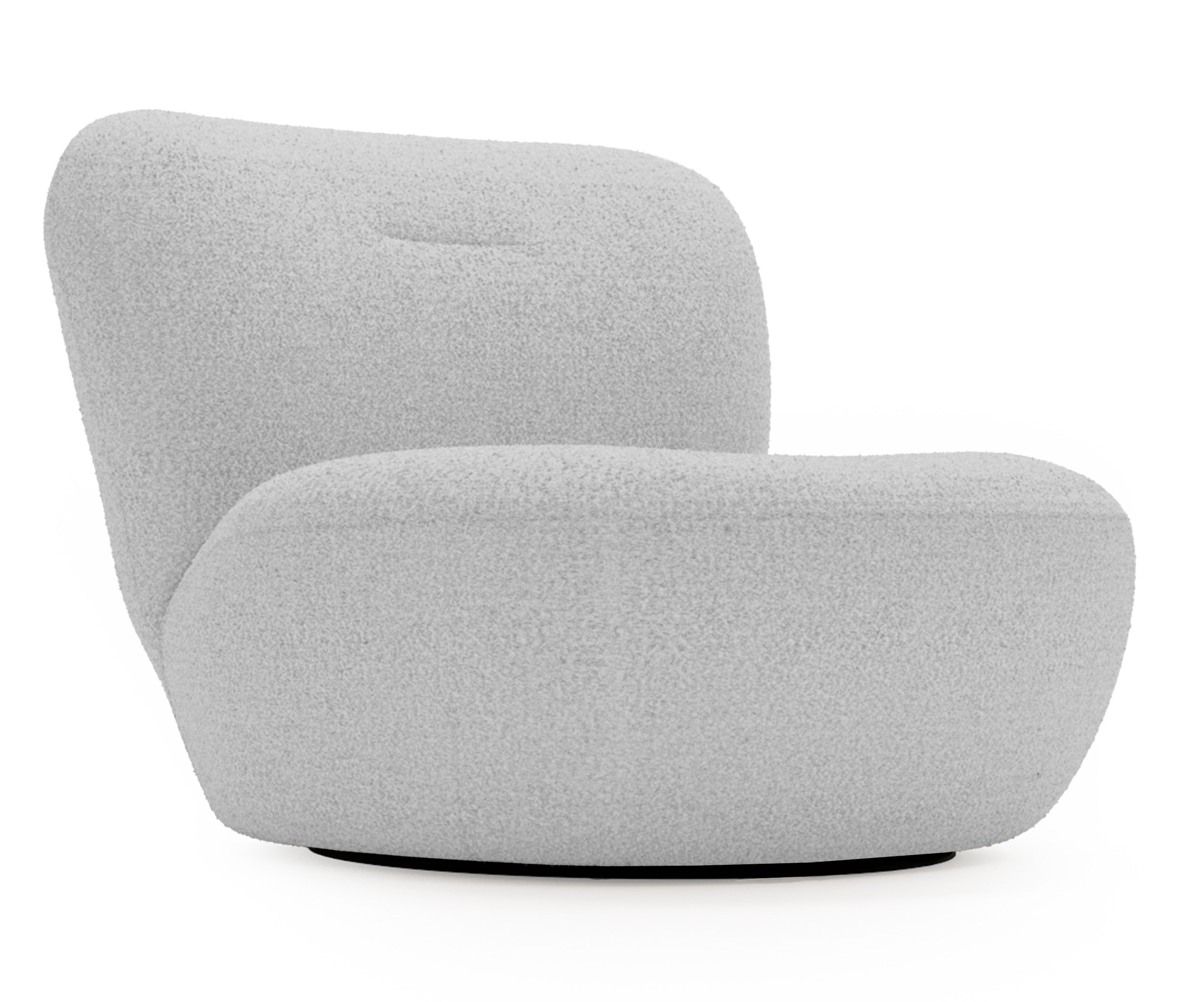 Drehstuhl Nicolino grau Bouclé