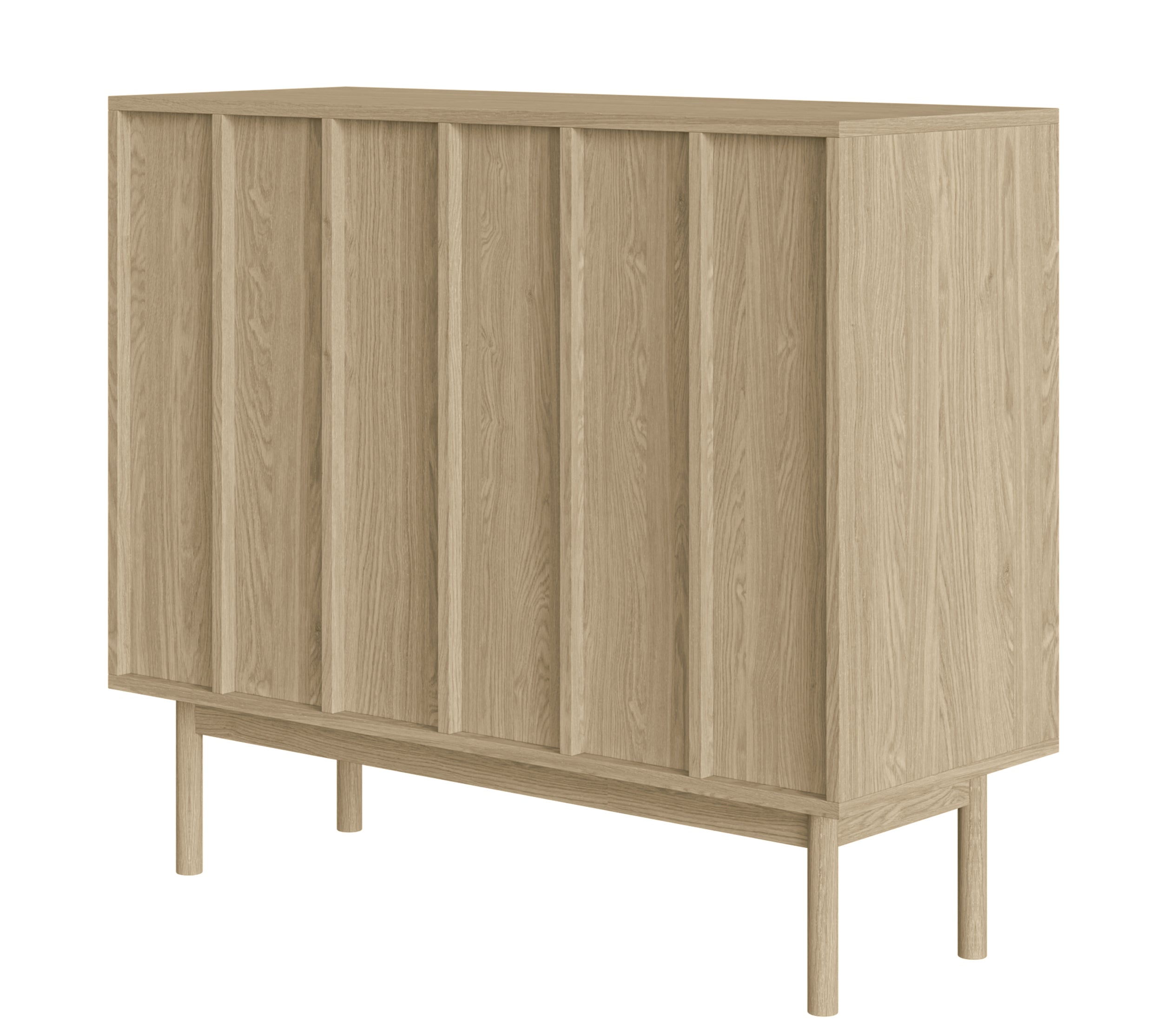 Zweiturige Kommode Neksto 100 cm geölte Eiche