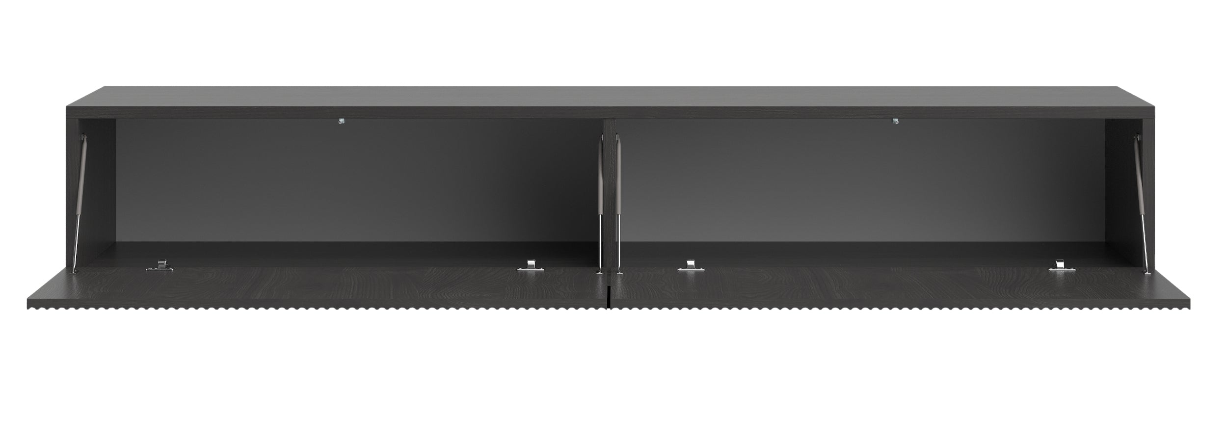 Hängender TV-Schrank Nolie 175 cm Portland Esche Schwarz
