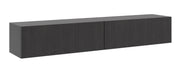 Hängender TV-Schrank Nolie 175 cm Portland Esche Schwarz