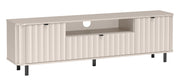 Zweittüriger Novado TV-Schrank mit Schublade und Fach, 196 cm, Kaschmir