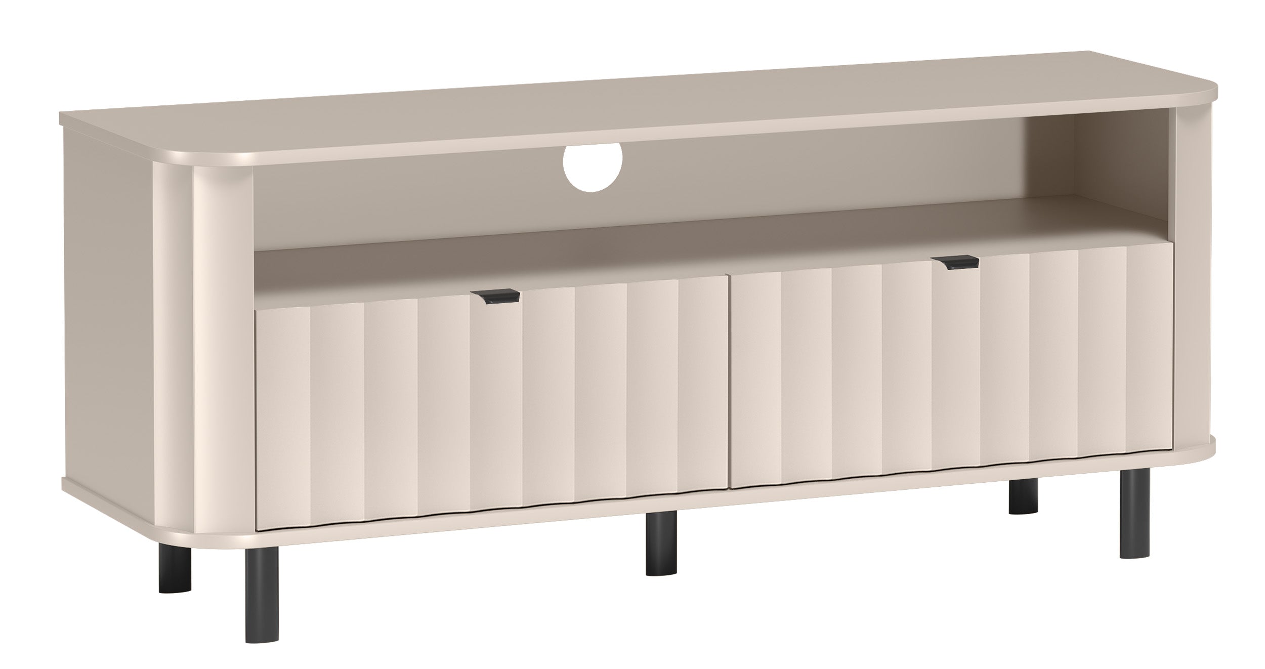 TV-Schrank Novado mit zwei Klappen und einer Nische, 137 cm, Kaschmirfarben