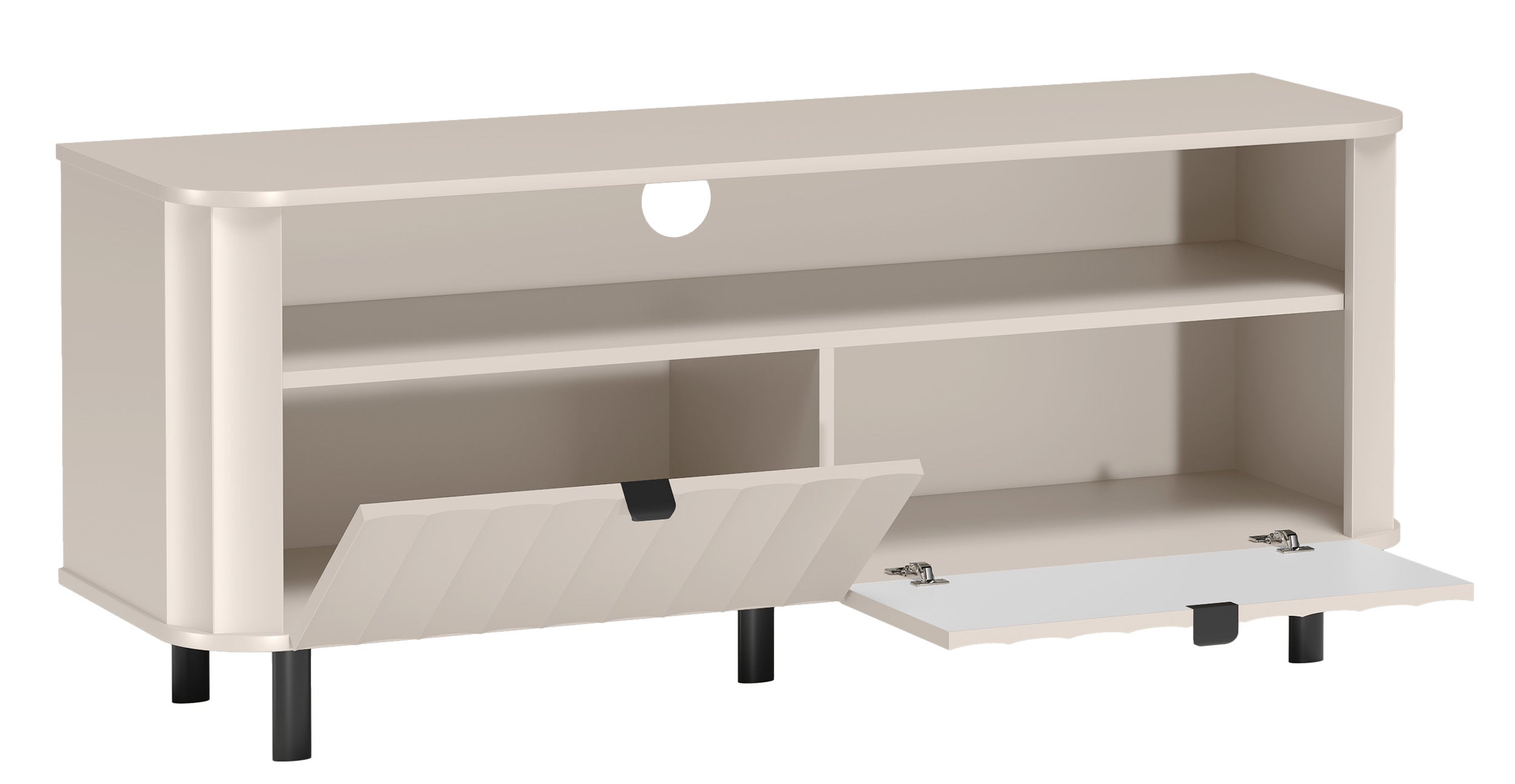 TV-Schrank Novado mit zwei Klappen und einer Nische, 137 cm, Kaschmirfarben