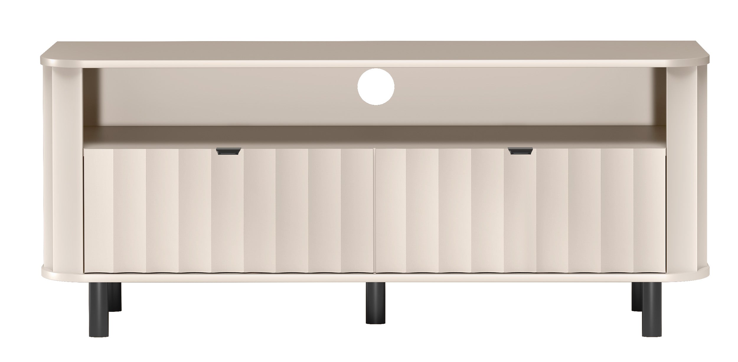 TV-Schrank Novado mit zwei Klappen und einer Nische, 137 cm, Kaschmirfarben