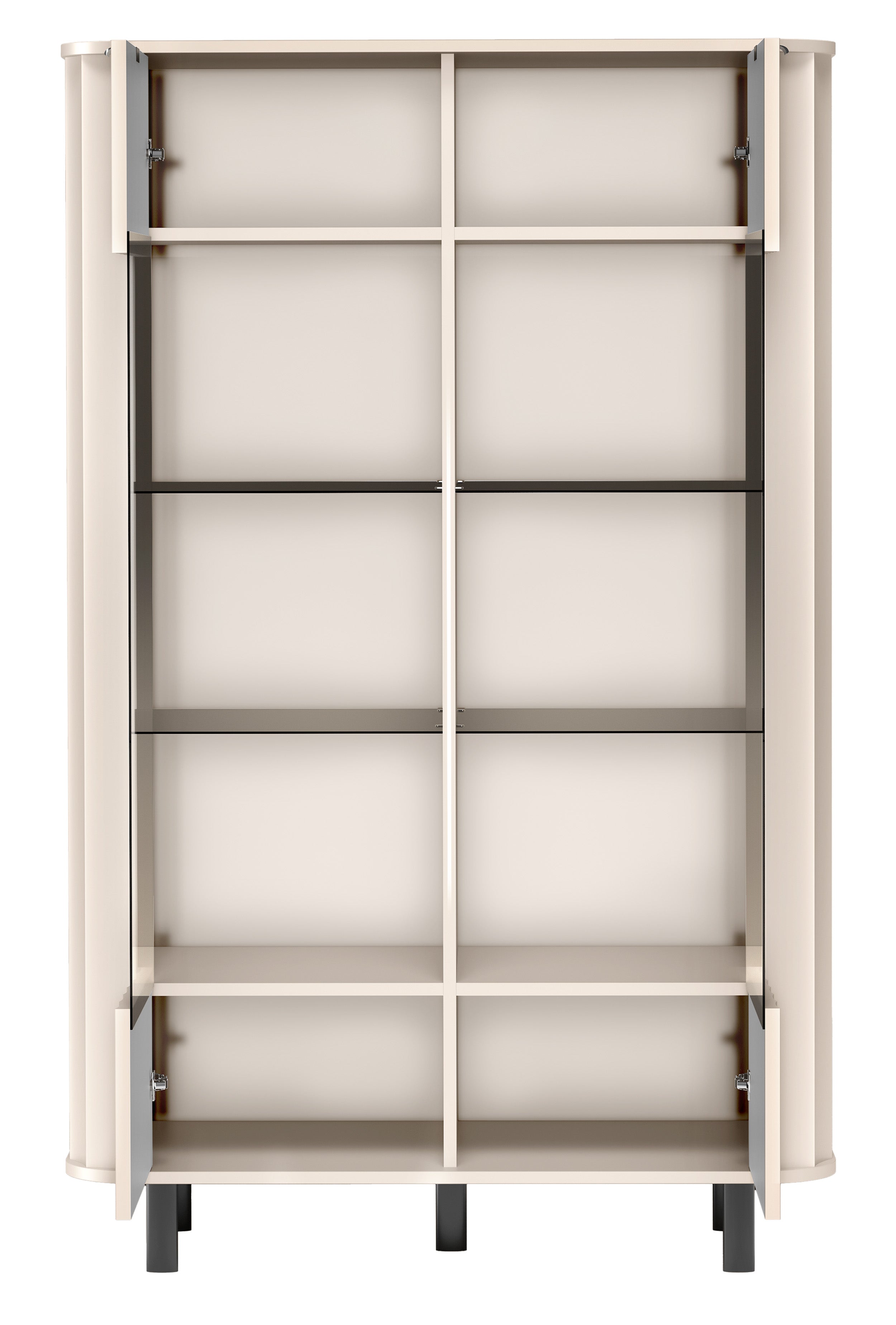 Novado Niedriger Schrank mit zwei Türen, 98 cm, Kaschmirfarbe