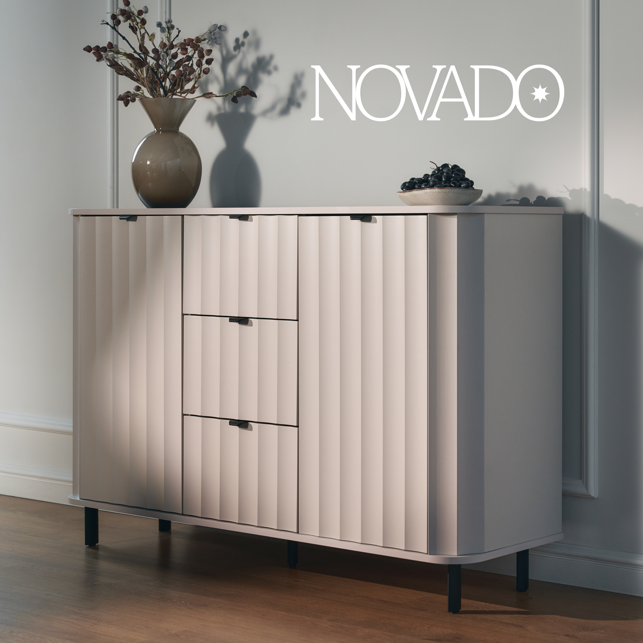 Novado hoher einflügeliger Schrank 65 cm Kaschmir
