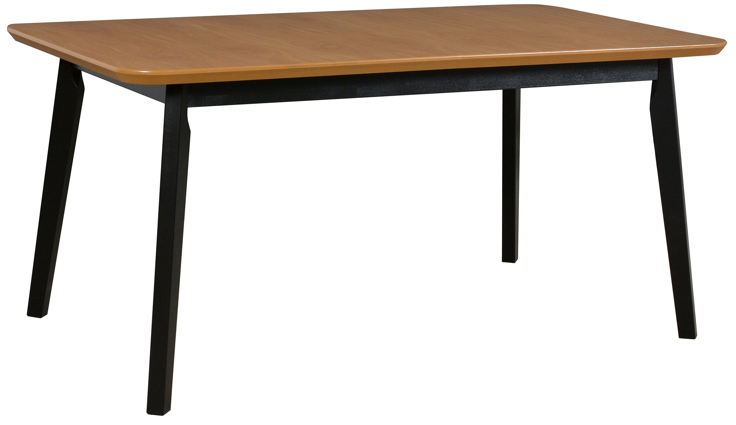 Ausziehbarer Esstisch aus Holz Ofitied 140-180x80 cm schwarz/natur Eiche