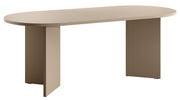 Esstisch Ovo oval 204 cm Cappuccino