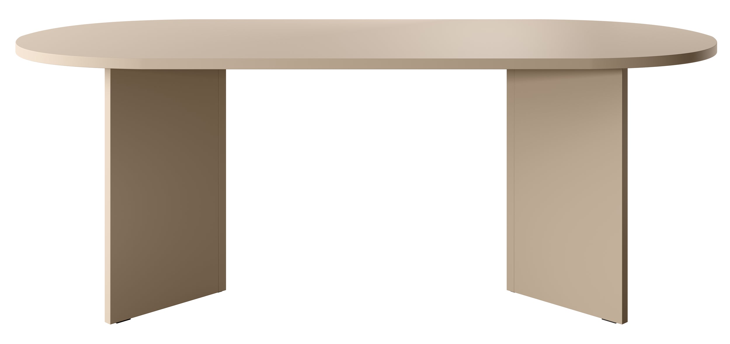Esstisch Ovo oval 204 cm Cappuccino