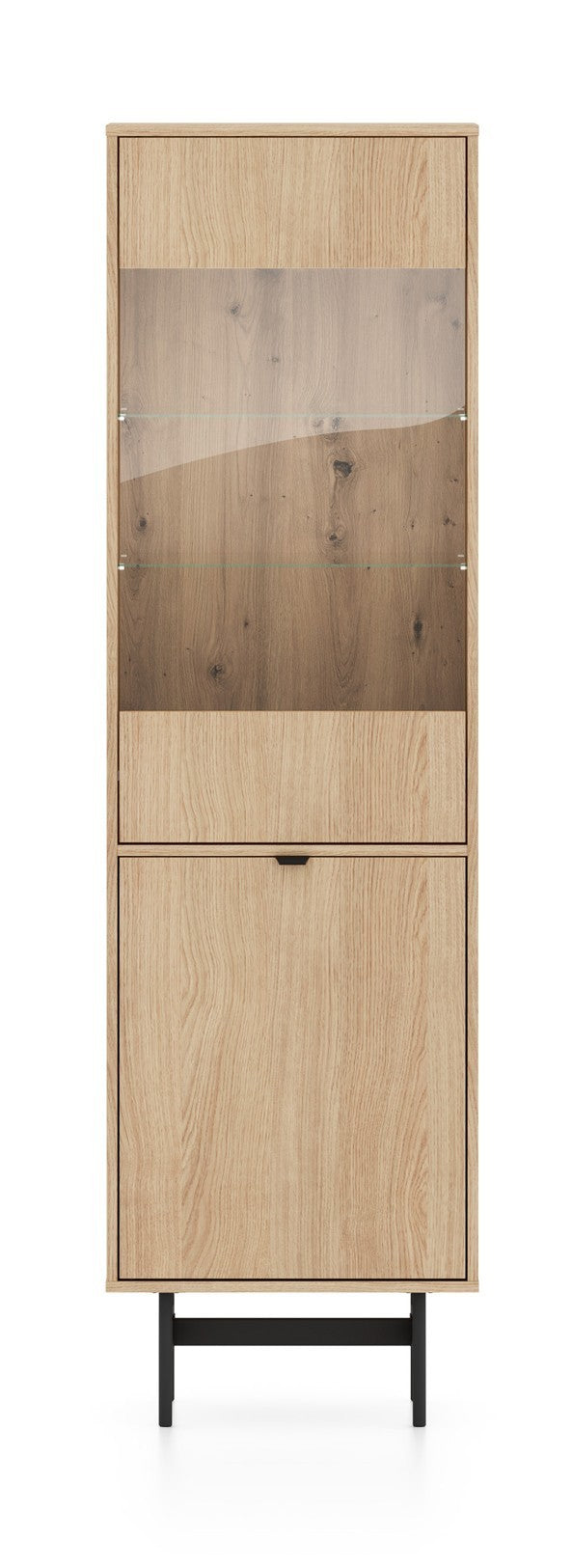Einzeltüriger Schrank Reynos 54 cm Eiche Mavelie