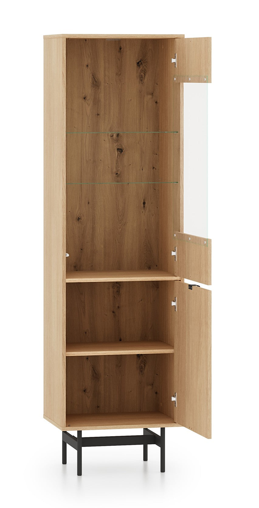 Einzeltüriger Schrank Reynos 54 cm Eiche Mavelie