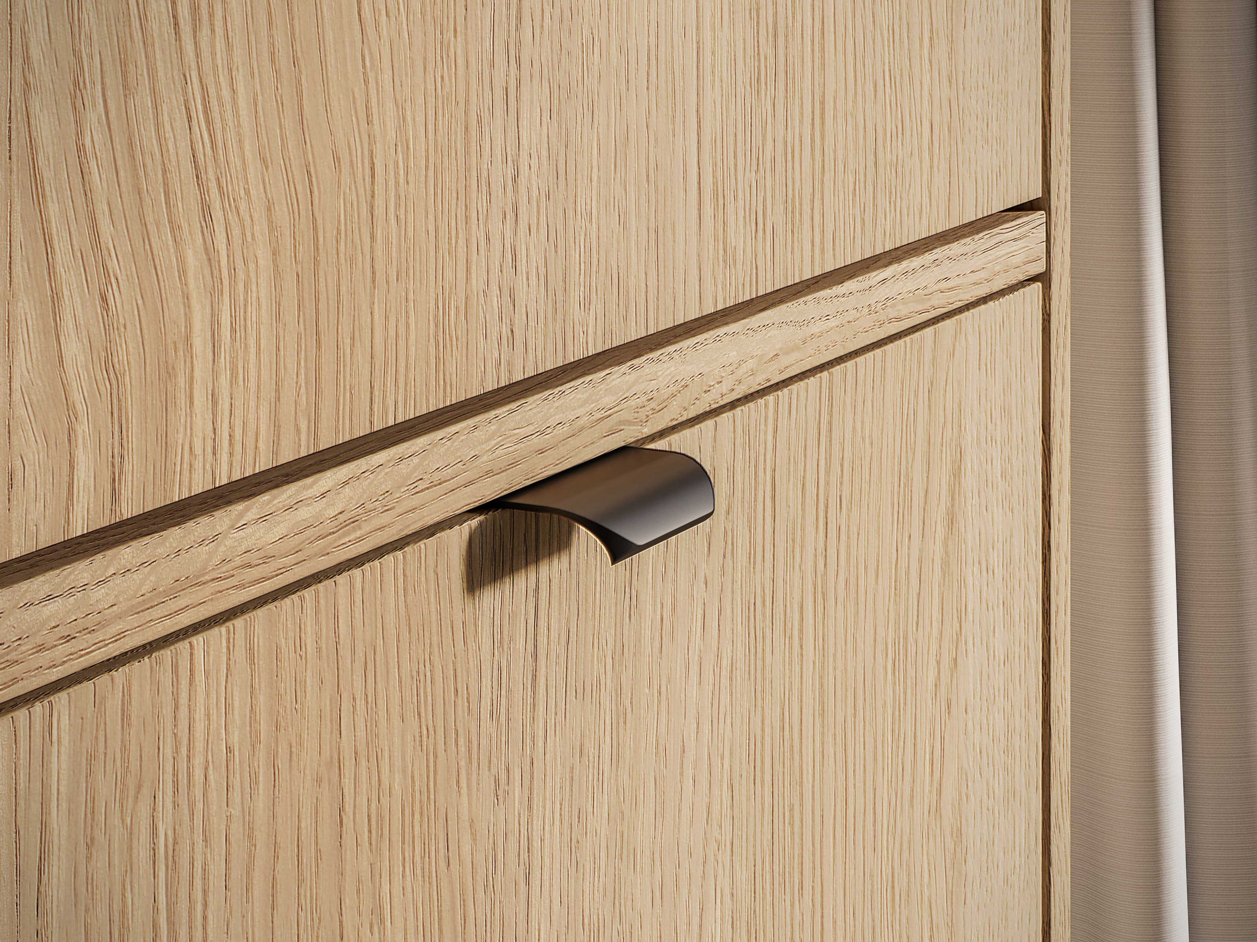 Einzeltüriger Schrank Reynos 54 cm Eiche Mavelie