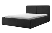 Polsterbett 180x200 cm Farese mit Stauraum und Gasdruckfeder, schwarz Cord