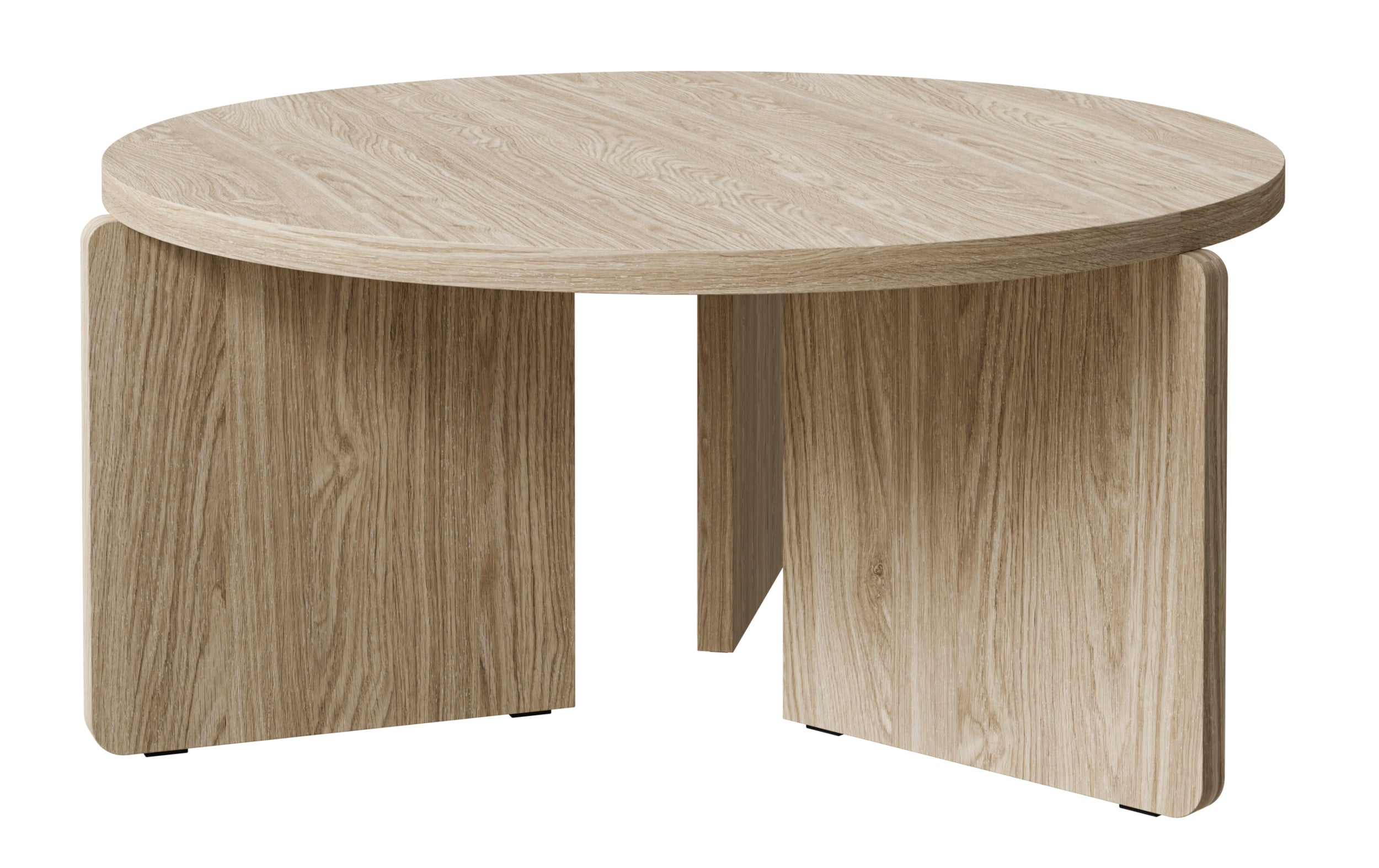Runder Couchtisch Preffines 85 cm geölte Eiche