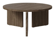Runder Couchtisch Preffines 85 cm Wisconsin Nussbaum