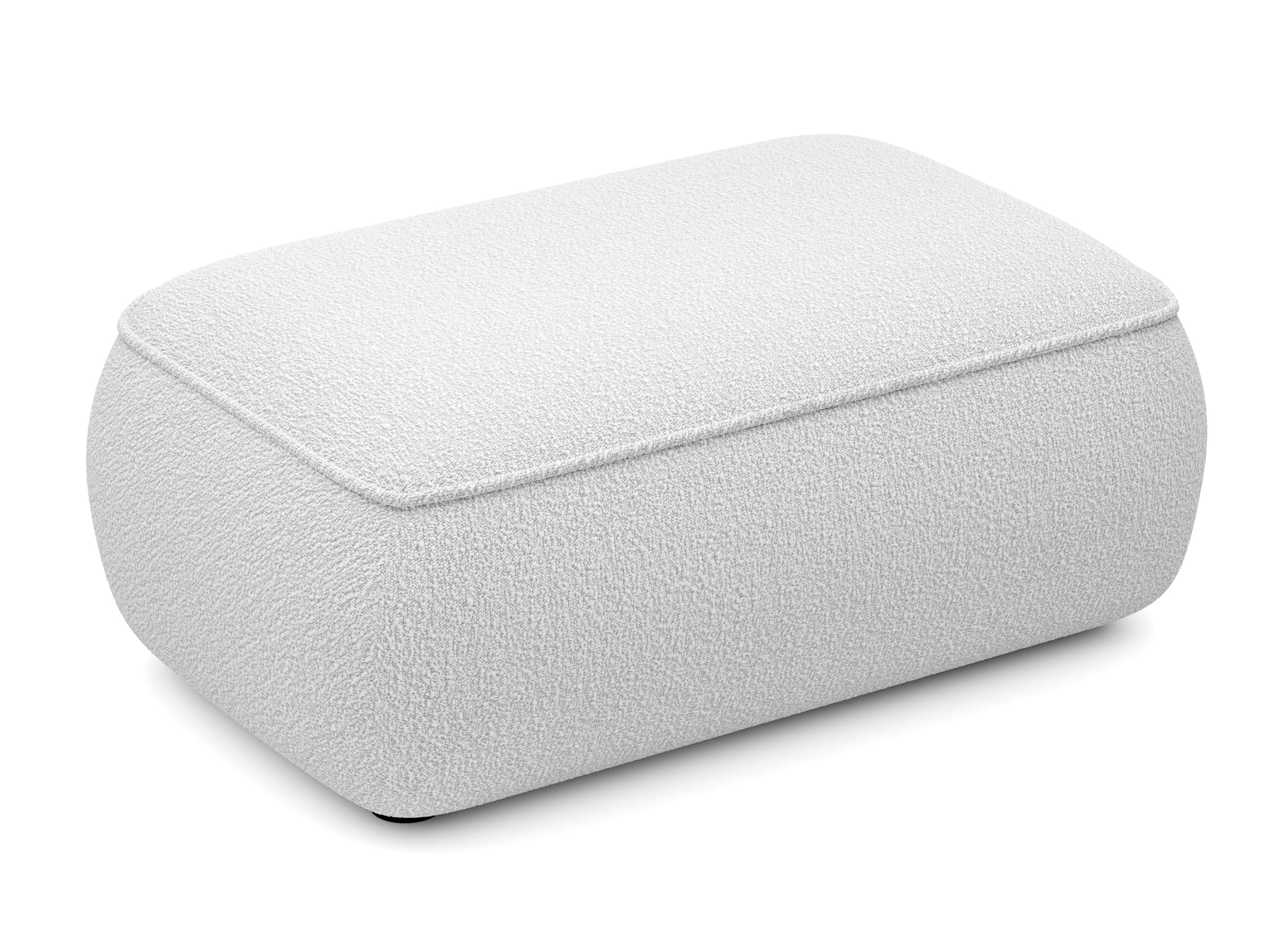 Ovo Hocker grau Bouclé