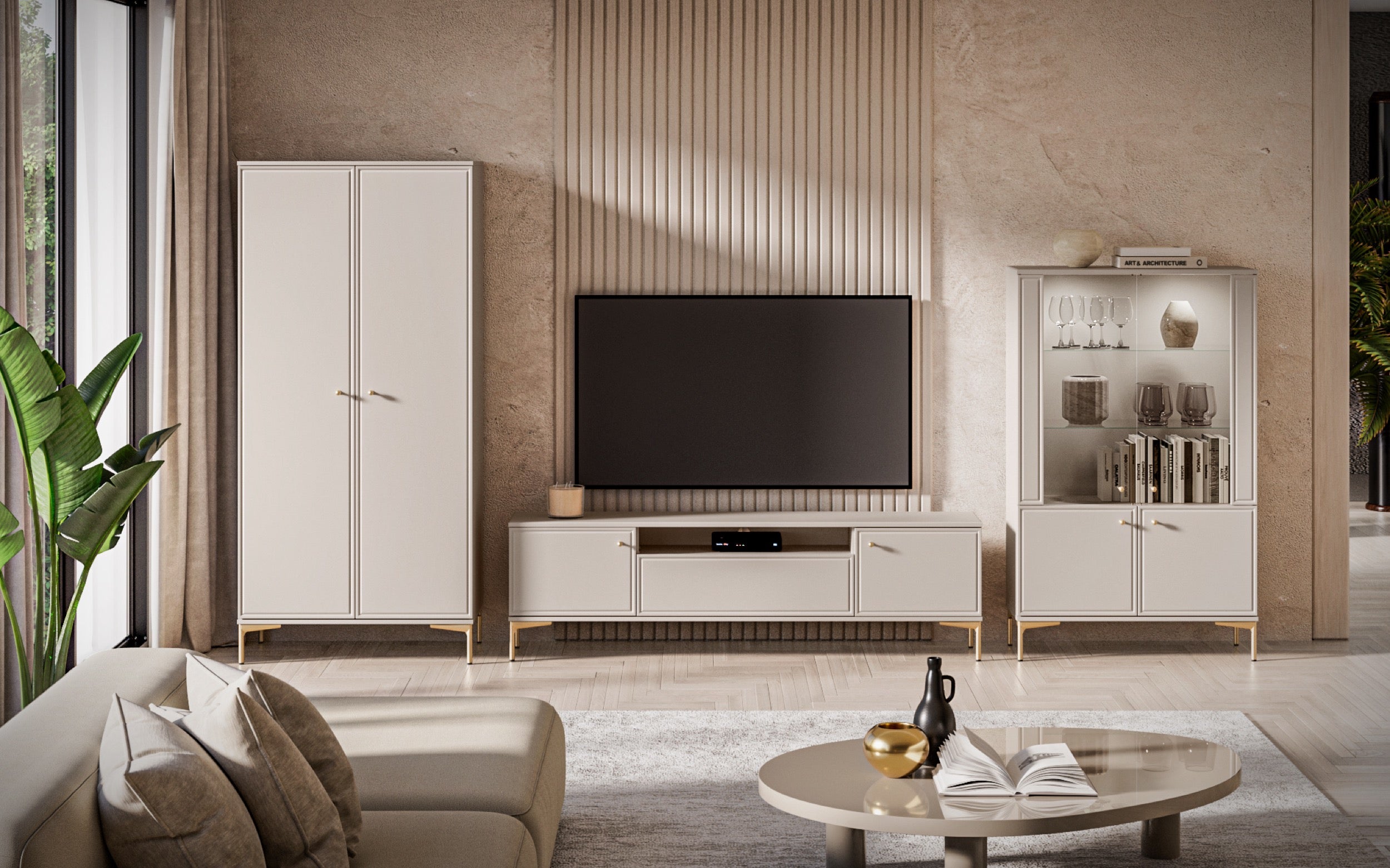 Zweiflügeliger Schrank Sandro 89 cm Kaschmir