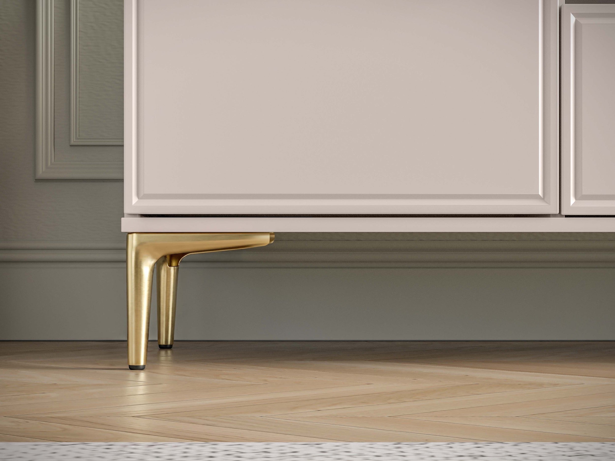 Zweittüriger RTV-Schrank Sandro mit Klappe und Nische, 180 cm, Kaschmir