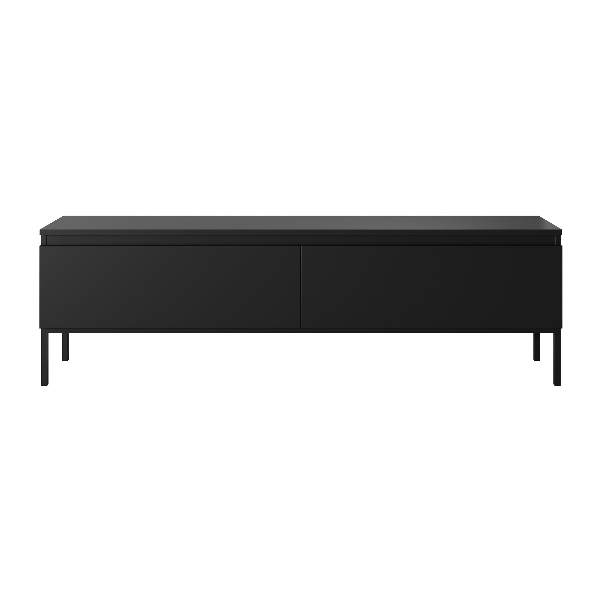 TV-Schrank Bemmi 150 cm schwarz mit schwarzen Beinen