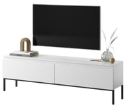 TV-Schrank Bemmi 150 cm weiß mit schwarzen Beinen