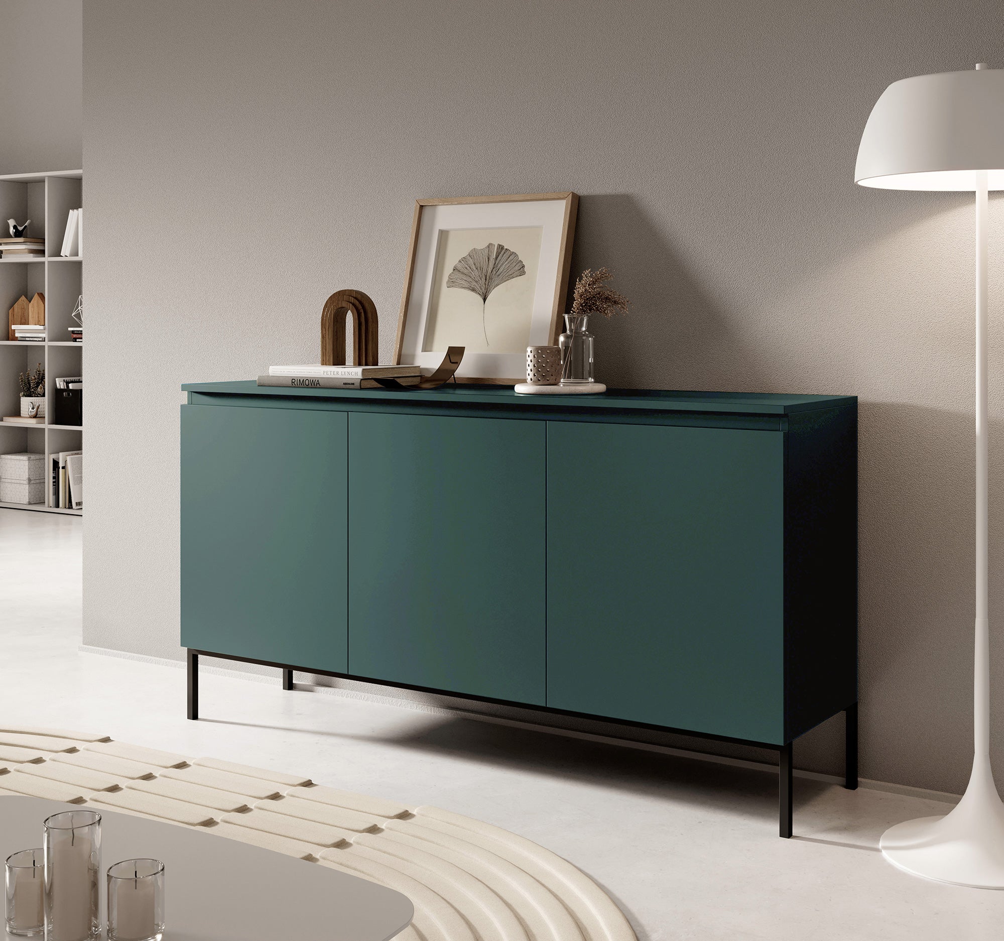 Drehtürenschrank Bemmi 150 cm Dunkelgrün
