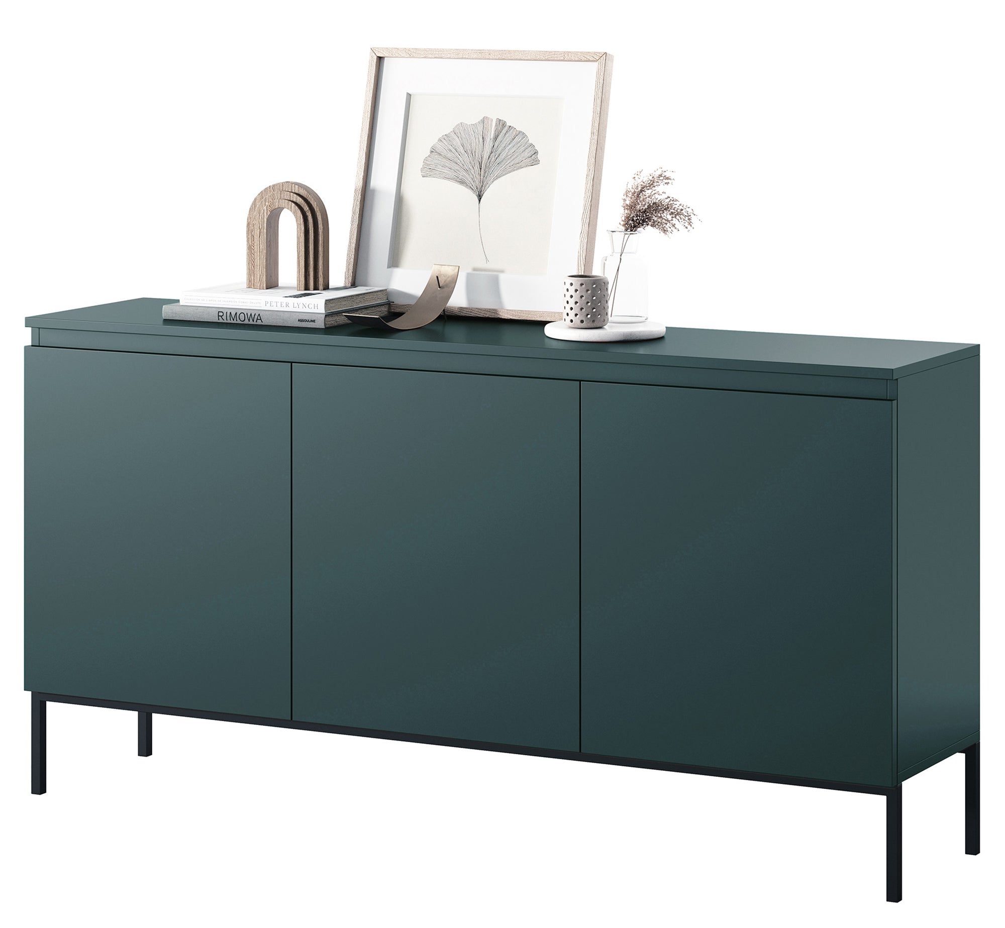 Drehtürenschrank Bemmi 150 cm Dunkelgrün