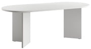 Ovaler Esszimmertisch Ovo 204 cm weiß
