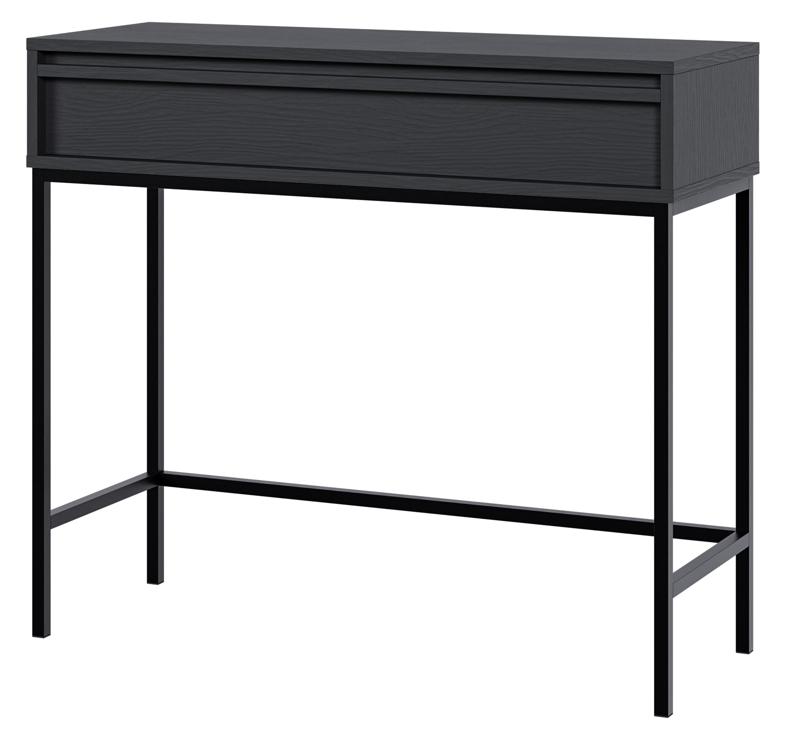 Evo-Konsole mit Schublade und Gestell 90 cm Schwarz