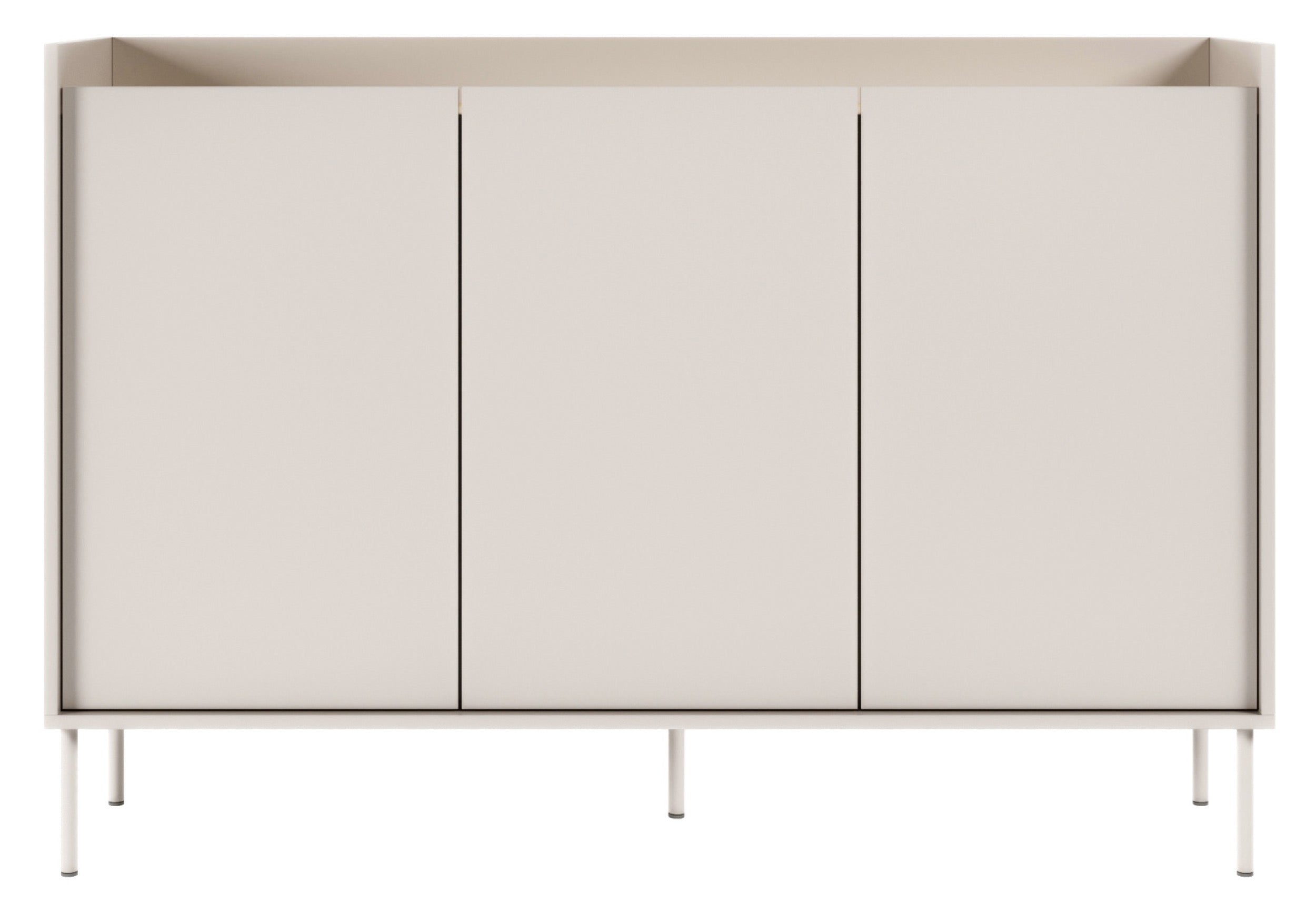 Drehtür-Kommode Tovi 140 cm Kaschmir/Lindberg-Eiche