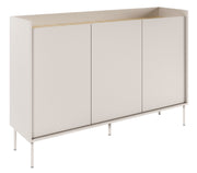 Drehtür-Kommode Tovi 140 cm Kaschmir/Lindberg-Eiche