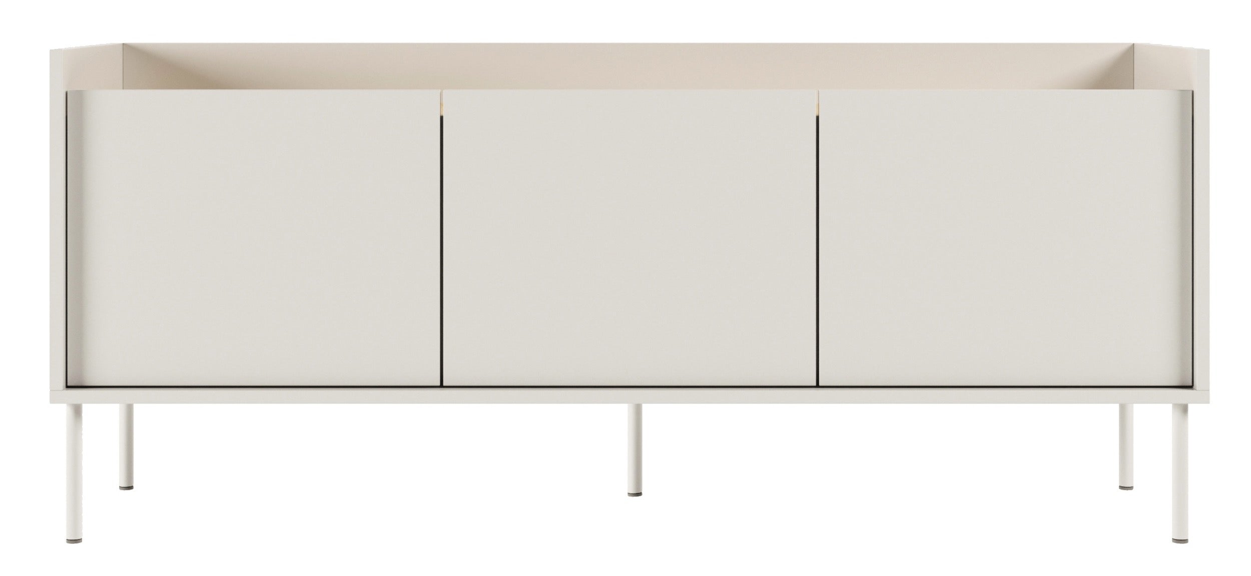 TV-Schrank Tovi, dreitürig, 140 cm, weiß/Lindberg Eiche