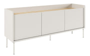 TV-Schrank Tovi, dreitürig, 140 cm, weiß/Lindberg Eiche