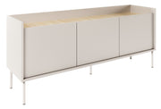 TV-Schrank Tovi, dreitürig, 140 cm, Kaschmir/Lindberg-Eiche
